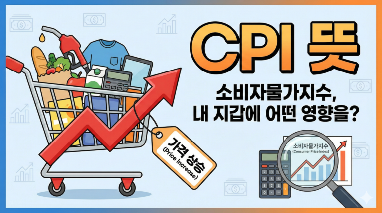 CPI 뜻 완전 정리 2026 기준 CPI 소비자물가지수 보는곳, 해석법